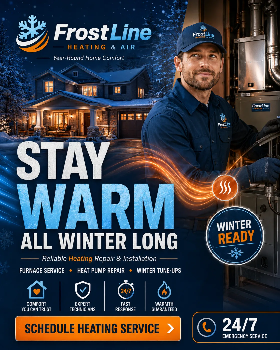 Home Services social media post created by the AI content engine