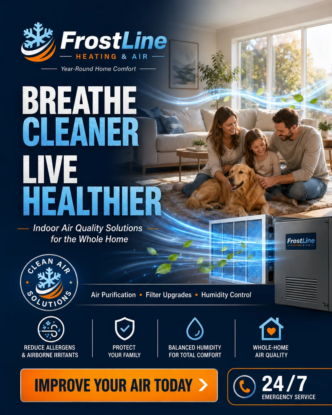Home Services social media post created by the AI content engine