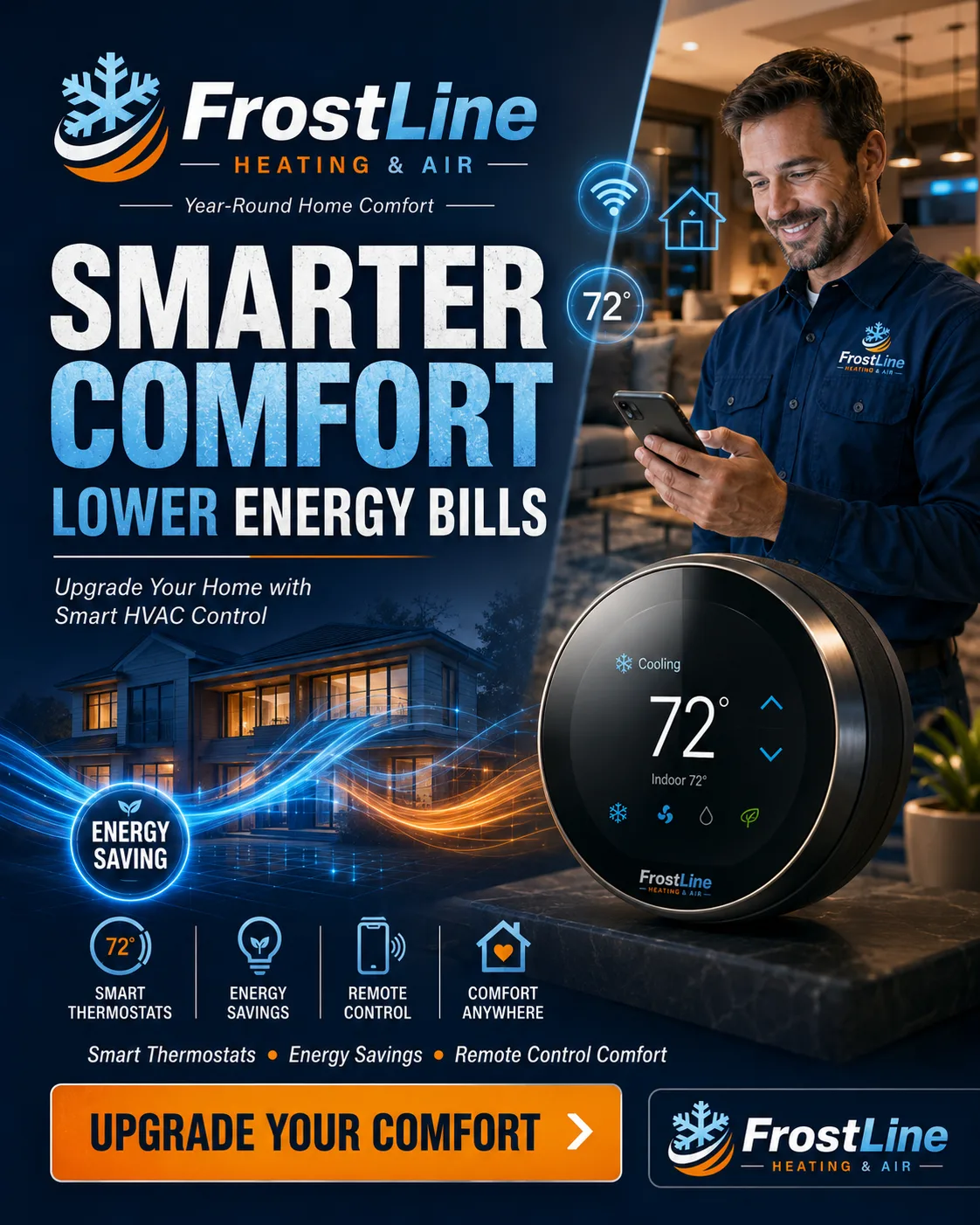 Home Services social media post created by the AI content engine