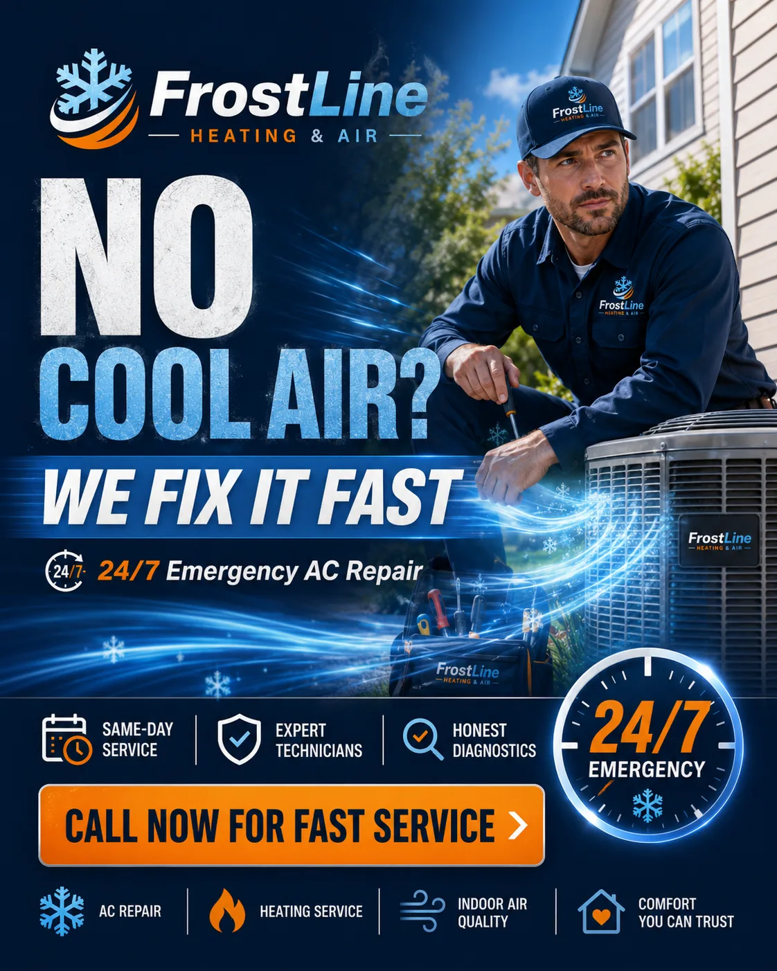 Home Services social media post created by the AI content engine