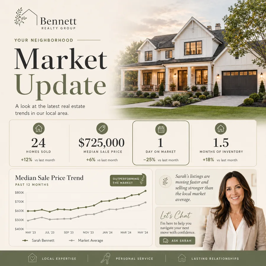 Market Update sample social post
